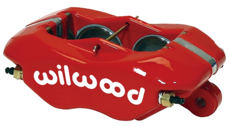 Wilwood Caliper-Forged Dynalite-Red 1.75in Pistons 1.10in Disc Brake Calipers - Perf Wilwood