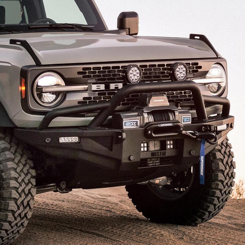 Westin 21-23 Bronco (Excl. Sport) XTS Round Bull Bar - Tex. Blk Bull Bars Westin