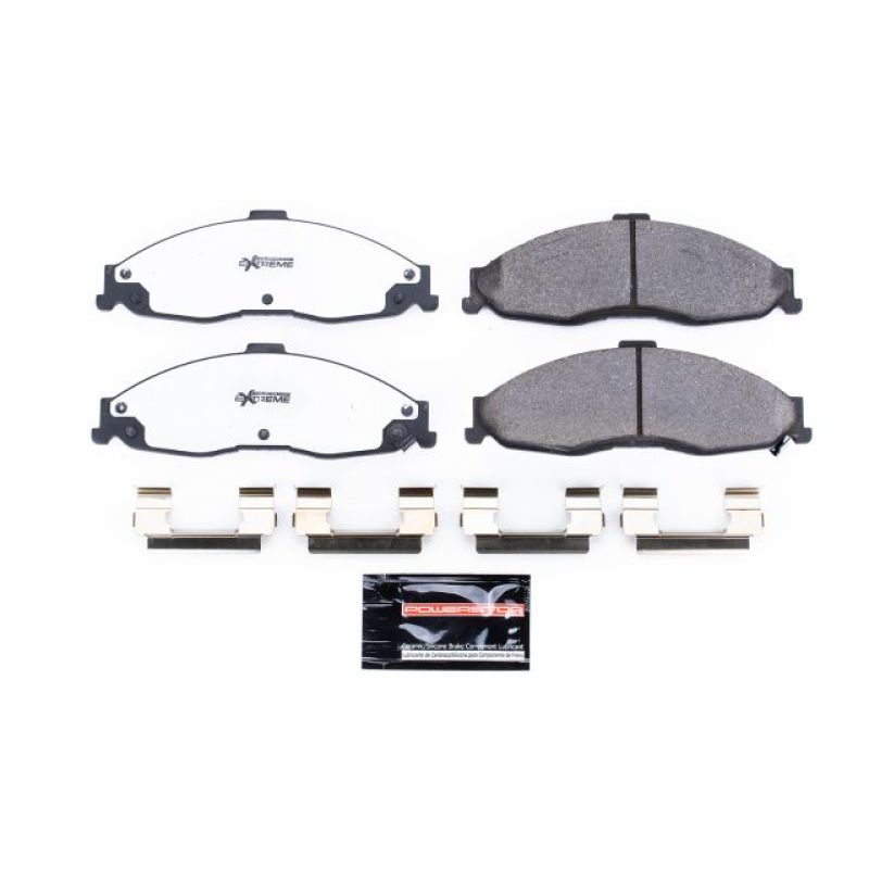 Power Stop 98-02 Chevrolet Camaro Front Z26 Extreme Street Brake Pads w/Hardware Brake Pads - Performance PowerStop