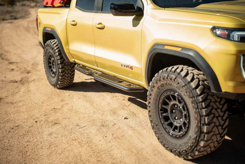 DV8 Offroad 23-24 Chevy Colorado OE Plus Side Steps - Black Steel Side Steps DV8 Offroad