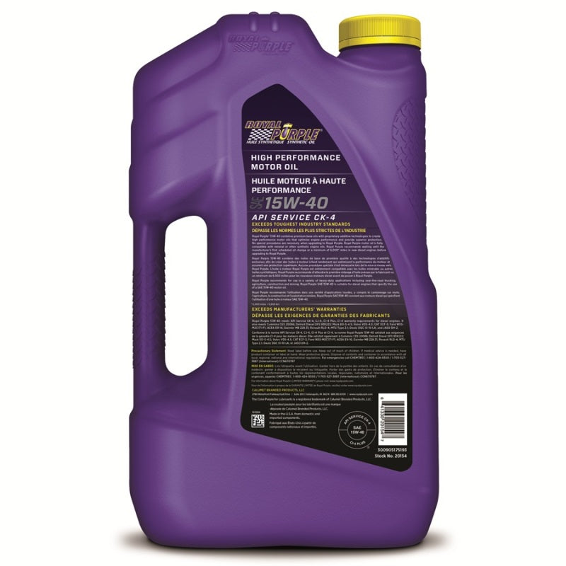 Royal Purple Duralec Super Diesel 15W-40 Motor Oil (Canada) - 5 Quart Motor Oils Royal Purple