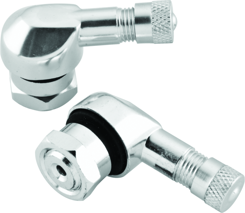 BikeMaster Valve Stem 2/Piece Pack Silver Valve Stems BikeMaster