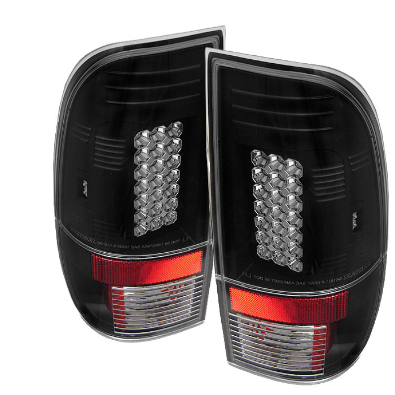 Spyder Ford F150 side 97-03/F250/350/450 Super Duty 99-07 LED Tail Lights Blk ALT-YD-FF15097-LED-BK Tail Lights SPYDER