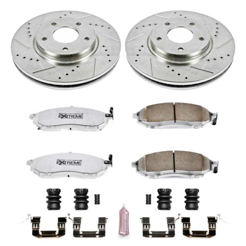 Power Stop 03-04 Infiniti M45 Front Z26 Street Warrior Brake Kit Brake Kits - Performance D&S PowerStop
