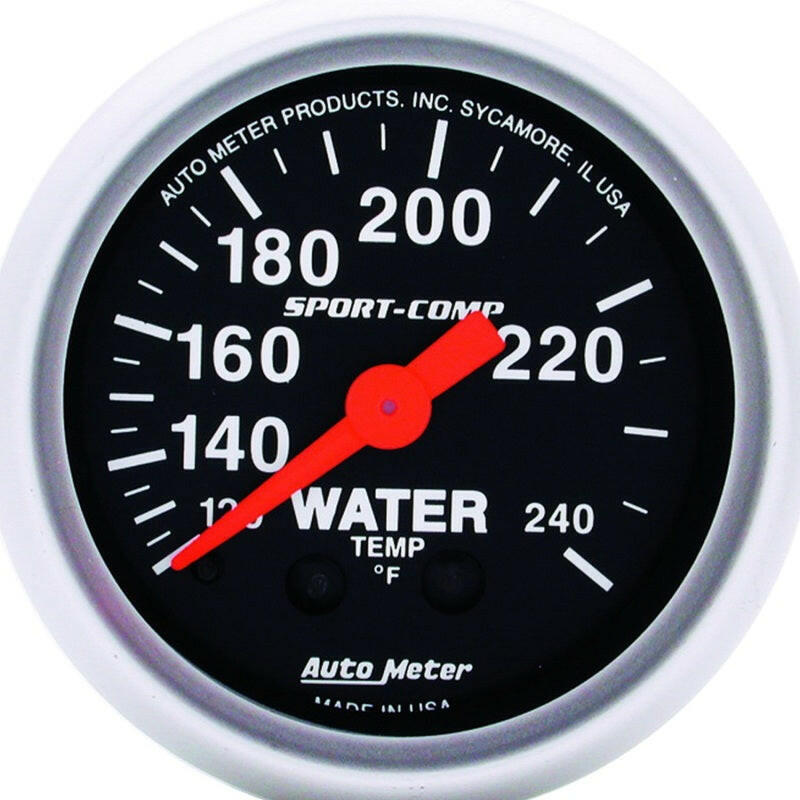 Autometer Sport-Comp 52.4mm 120-240 F Mech 2in Water Temp Gauges AutoMeter