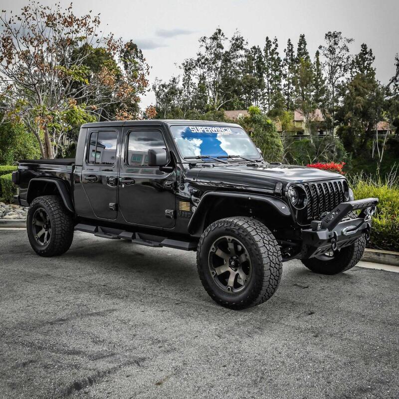 Westin 2020 Jeep Gladiator HDX Xtreme Nerf Step Bars - Textured Black Nerf Bars Westin
