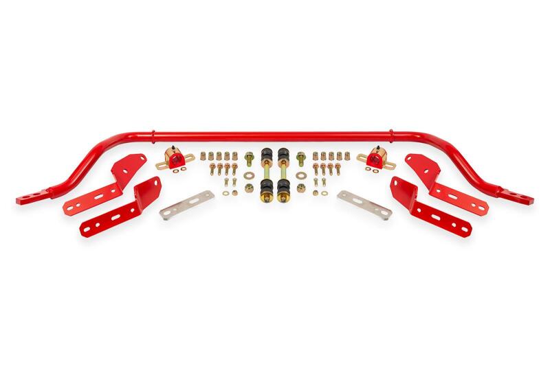 BMR 64-67 GM A-Body 1.25in Hollow 2-Hole Adjustable Front Sway Bar Kit - Red Sway Bars BMR Suspension