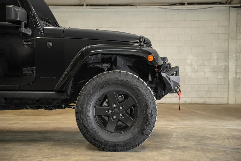 Addictive Desert Designs 07-18 Jeep Wrangler JK Stealth Fighter Front Bumper w/ Winch Mount Bumpers - Steel Addictive Desert Designs