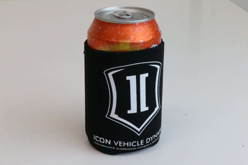 ICON Black Koozie w/Shield Marketing ICON