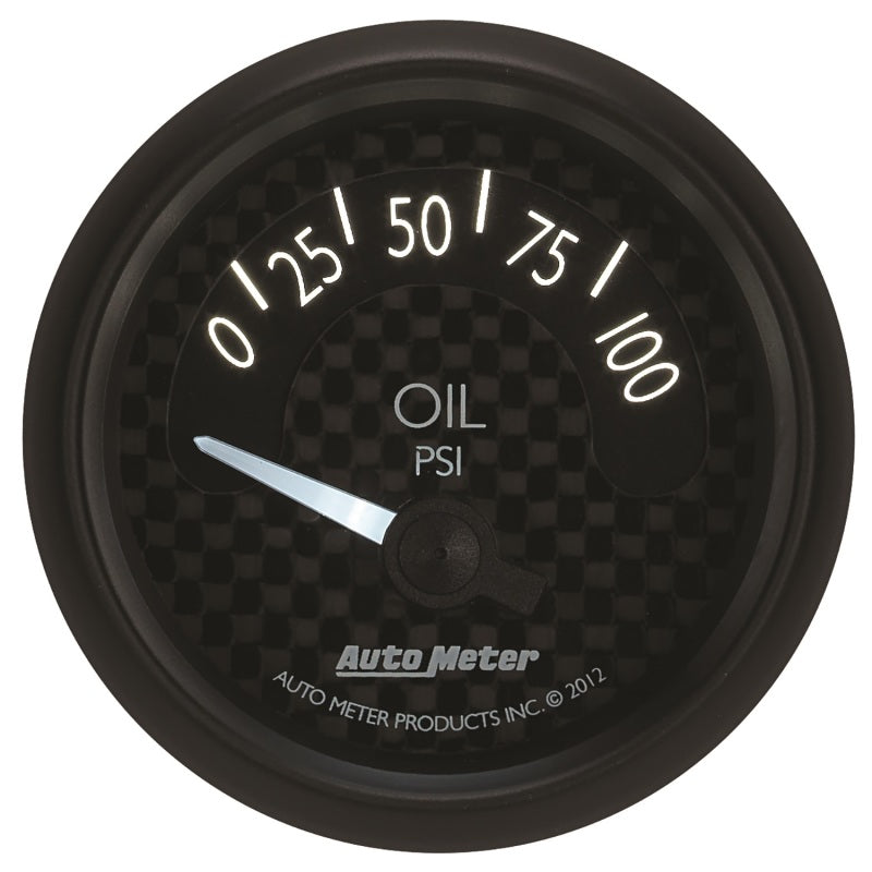 Autometer GT Series 52mm Short Sweep Electronic 0-100 psi Oil Pressure Gauges AutoMeter