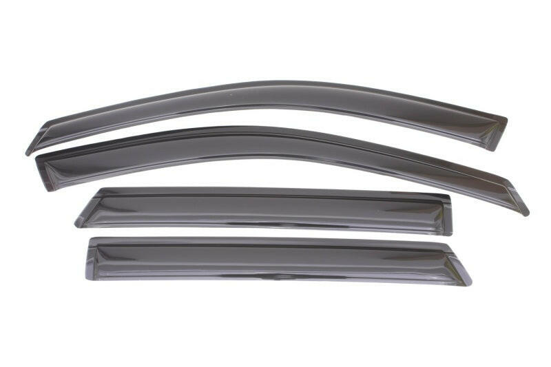 AVS 13-18 Hyundai Santa Fe (Excl. XL Model) Ventvisor Outside Mount Window Deflectors 4pc - Smoke Wind Deflectors AVS