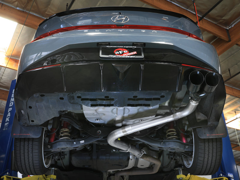 aFe Takeda Axle-Back Exhaust System Hyundai Elantra N Line 21-25 L4-1.6L- Black Tip Axle Back aFe