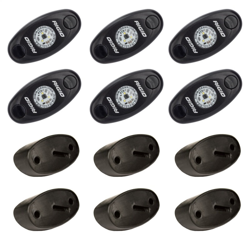 Rigid Industries Rock Light Kit- Blue (6 lights) Sidemarkers & Indicators Rigid Industries