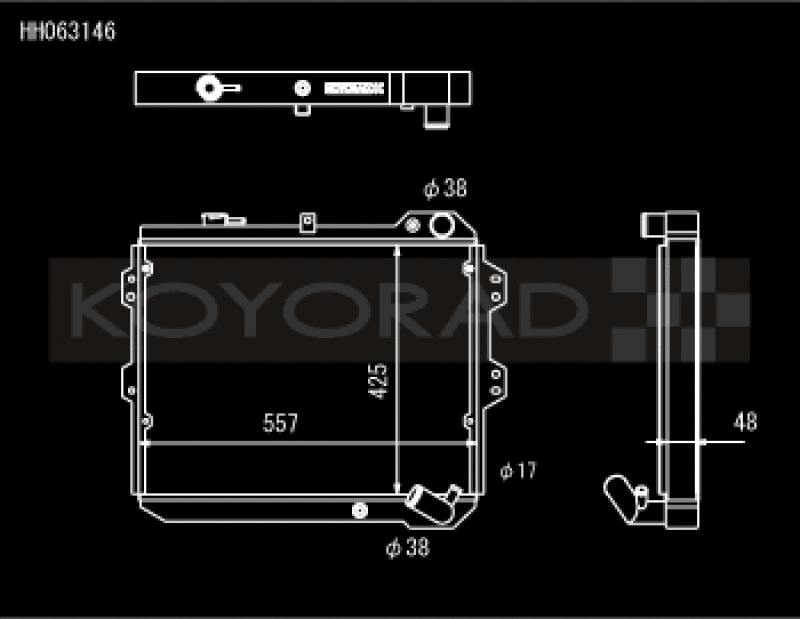 Koyo 83-85 Mazda RX-7 fits 1.1/1.3L MT (Includes GSL-SE Trim) Radiators Koyo