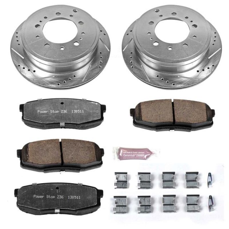 Power Stop 08-11 Lexus LX570 Rear Z36 Truck & Tow Brake Kit Brake Kits - Performance D&S PowerStop