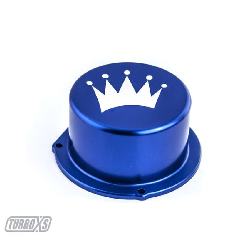 Turbo XS 15-16 Subaru WRX Billet Aluminum Vacuum Pump Cover - Blue Engine Covers Turbo XS