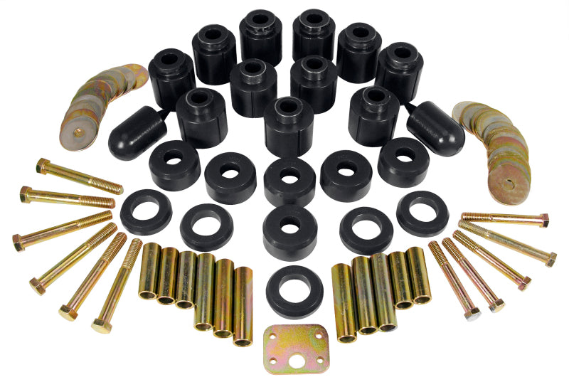 Prothane 97-01 Jeep TJ 1in Lift Body Mount Kit - Black Bushing Kits Prothane