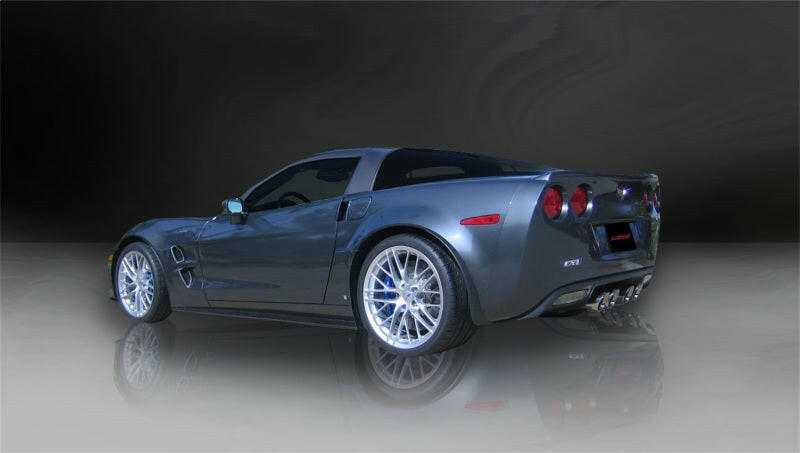 Corsa 2012-2013 Chevrolet Corvette C6 ZR1 Sport Cat-Back Dual Rear Exit w/ Twin 4.0in Pol Tips Catback CORSA Performance