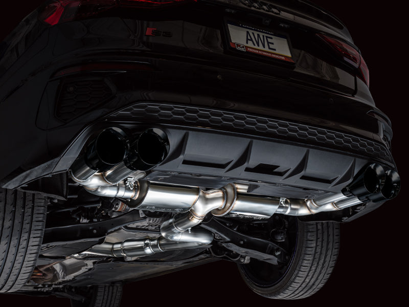AWE Tuning 22-24 Audi 8Y S3 Touring Edition Exhaust - Diamond Black Tips Catback AWE Tuning