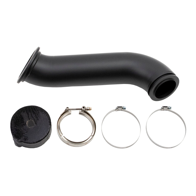 Wehrli 04.5-07 Dodge Ram Cummins 4in Down Pipe - w/High Mount S300 Turbo &amp; 2nd Gen Manifold Downpipes Wehrli