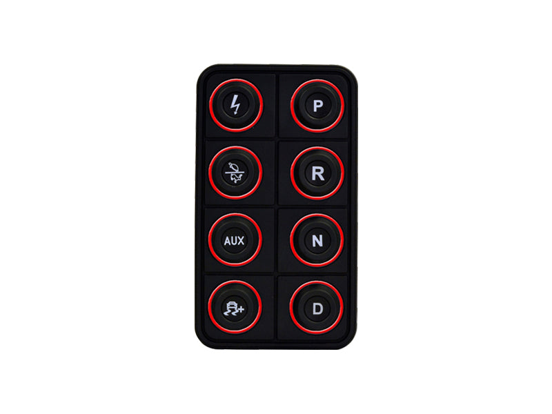 AEM EV 8 Button Keypad CAN Based Programmable Backlighting Programmer Accessories AEM