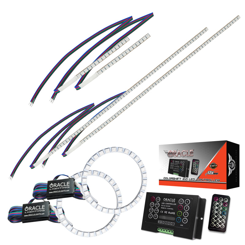 Oracle 16-18 Honda Pilot DRL Upgrade w/ Halo Kit - ColorSHIFT w/ 2.0 Controller Headlights ORACLE Lighting