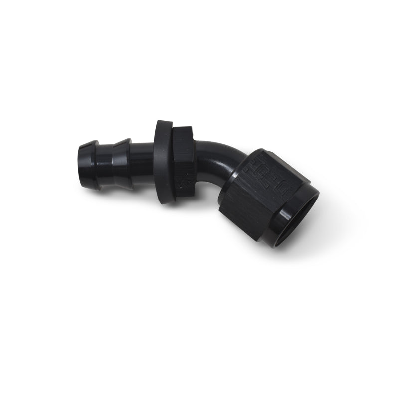 Russell Performance -8 AN Twist-Lok 45 Degree Hose End (Black) Fittings Russell