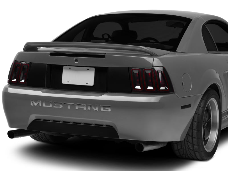 Raxiom 99-04 Ford Mustang Excluding 99-01 Cobra Icon LED Tail Lights- Black Housing (Smoked Lens) Tail Lights Raxiom