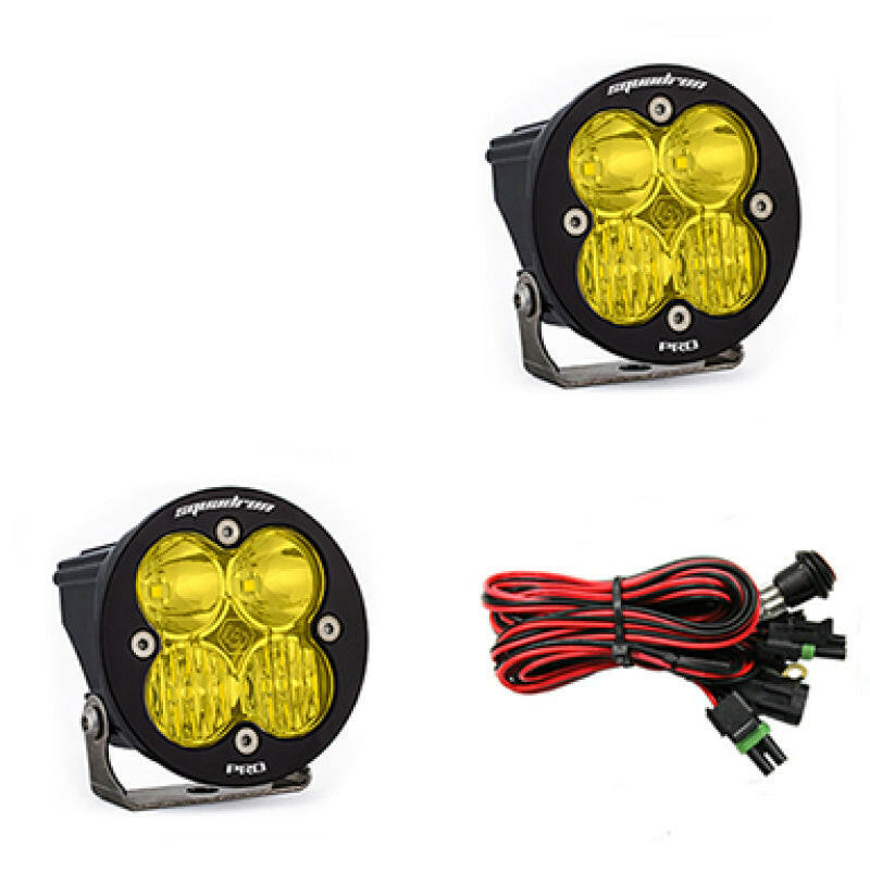Baja Designs Squadron R Pro Driving/Combo Pair LED Light Pods - Amber Light Bars & Cubes Baja Designs