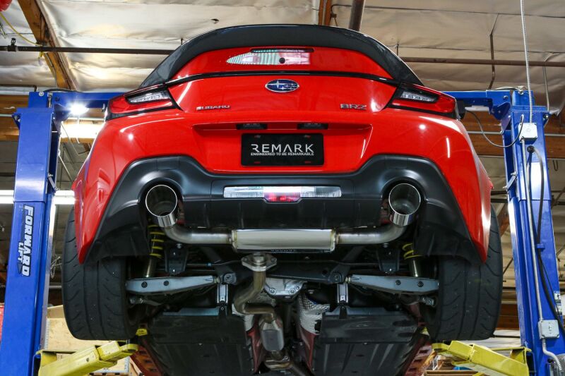 Remark 22+ Subaru BRZ/Toyota GR86 Axle-Back Exhaust - Stainless Single Wall Tips Axle Back Remark