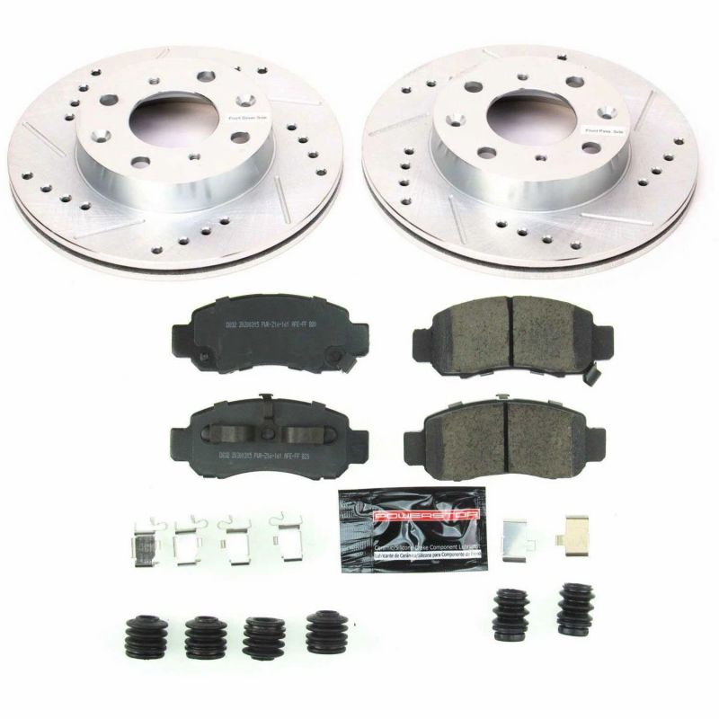 Power Stop 00-06 Honda Insight Front Z23 Evolution Sport Brake Kit Brake Kits - Performance D&S PowerStop