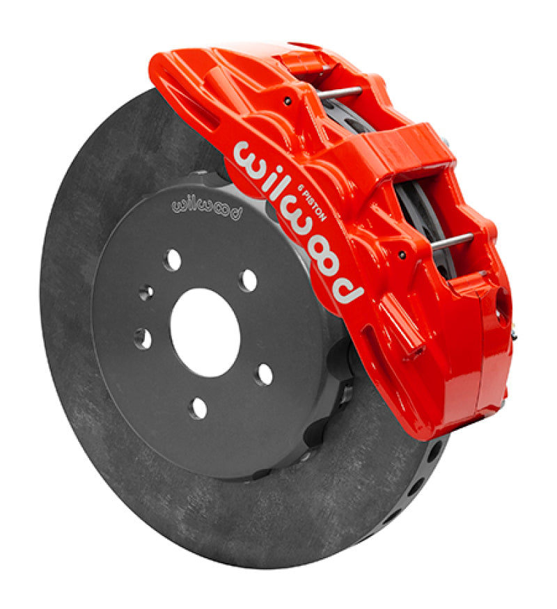 Wilwood SX6R WCCB Carbon-Ceramic 10-14 Chevy Camaro Front Big Brake Kit - Red Big Brake Kits Wilwood