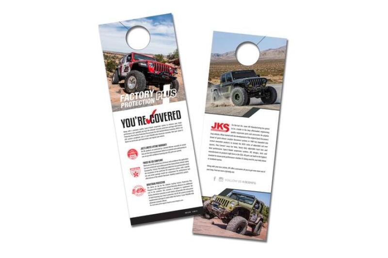 JKS Manufacturing Warranty Hangtags - 25pcs Shirts JKS Manufacturing