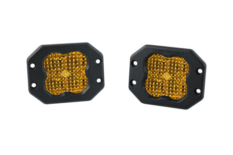Diode Dynamics SS3 Pro ABL - Yellow Flood Flush (Pair) Light Accessories and Wiring Diode Dynamics