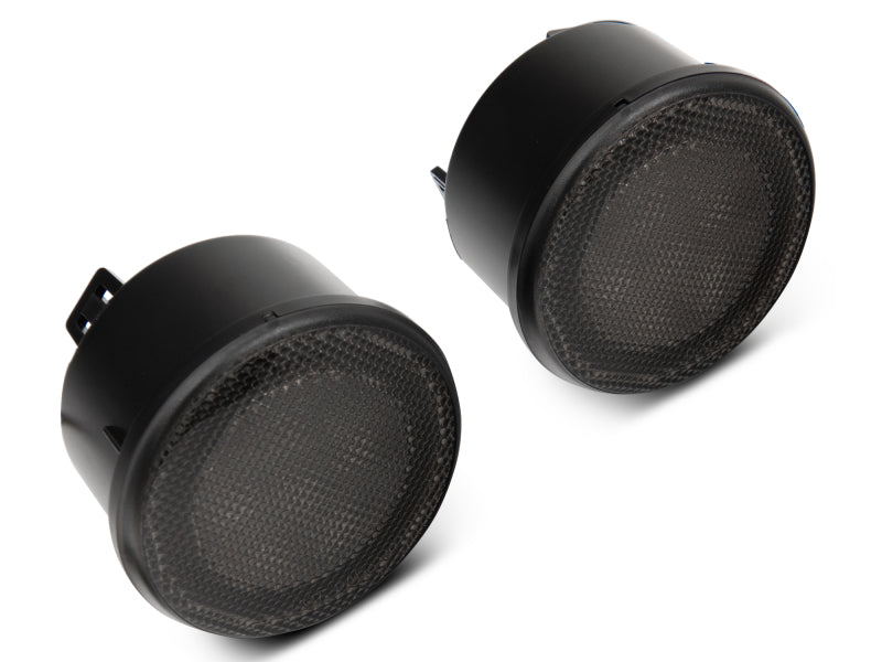 Raxiom 07-18 Jeep Wrangler JK Axial Series LED Turn Signals w/ Halo (Smoked) Headlights Raxiom