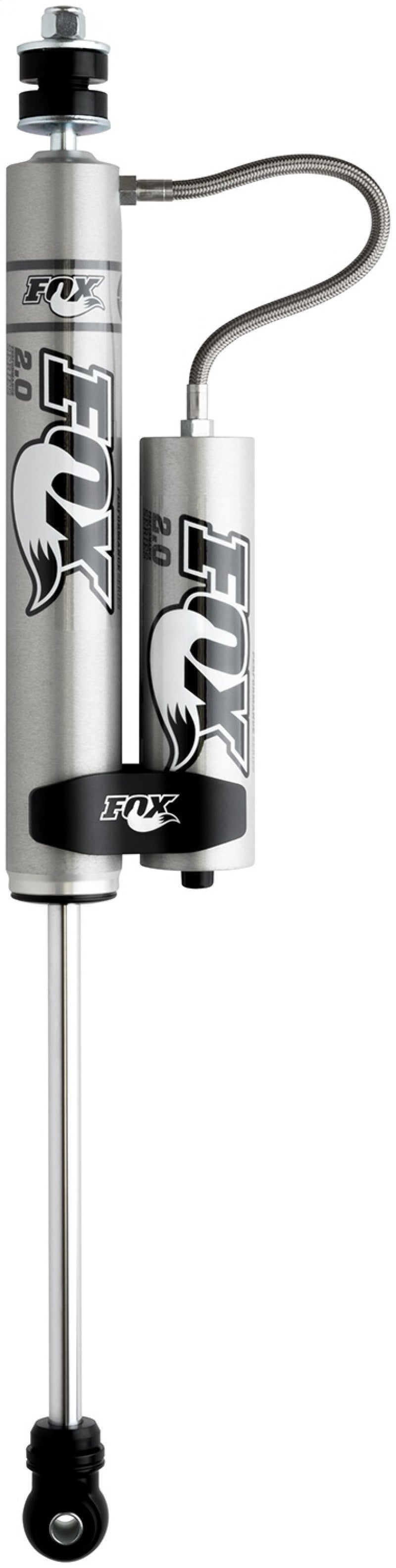 Fox 2.0 Performance Series 10.1in. Smooth Body Remote Res. Shock w/Stem Mount / Std Travel - Black Shocks and Struts FOX