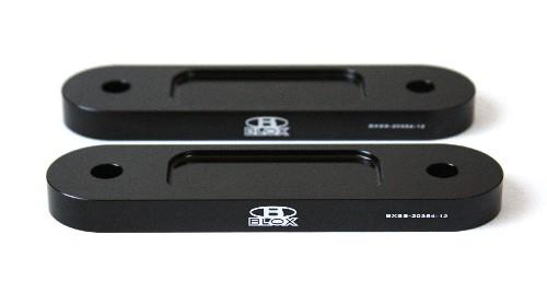BLOX Honda S2000 Racing Front 12mm Thin Spacer Bump Steer Kit - Black (Lowered 1in and more) Bushing Kits BLOX Racing