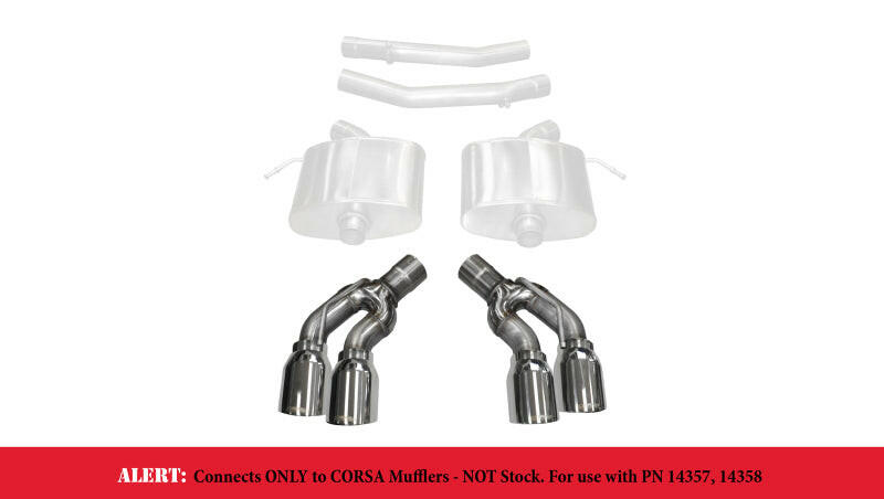 Corsa 2016-2019 Cadillac CTS-V 2.75in Inlet / 4.0in Outlet Polished Tip Kit (For Corsa Exhaust Only) Tips CORSA Performance