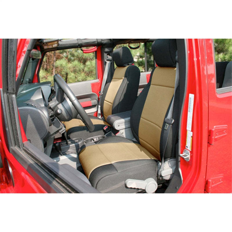 Rugged Ridge Neoprene Front Seat Covers 11-18 Jeep Wrangler JK Seats Rugged Ridge
