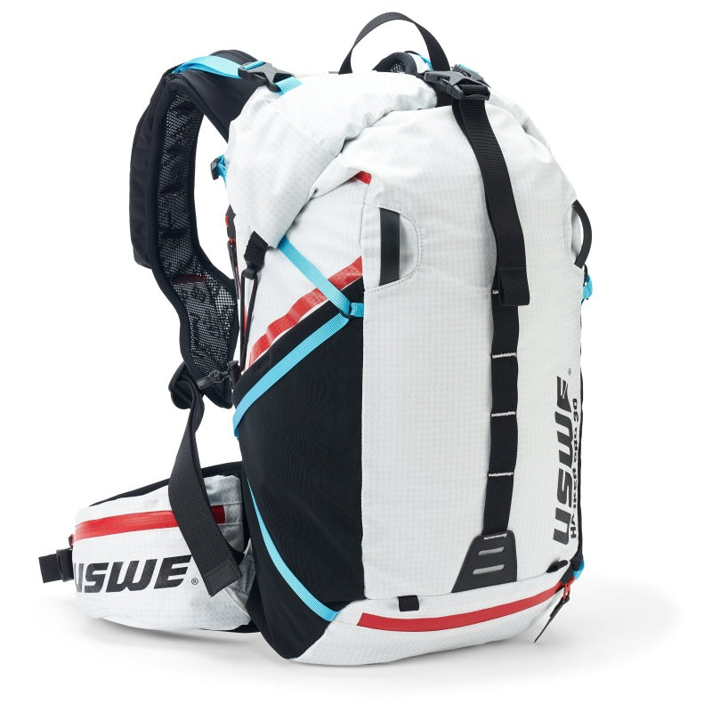 USWE Hajker Pro Winter Rolltop Daypack 30L - Cool White Bags - Backpacks USWE