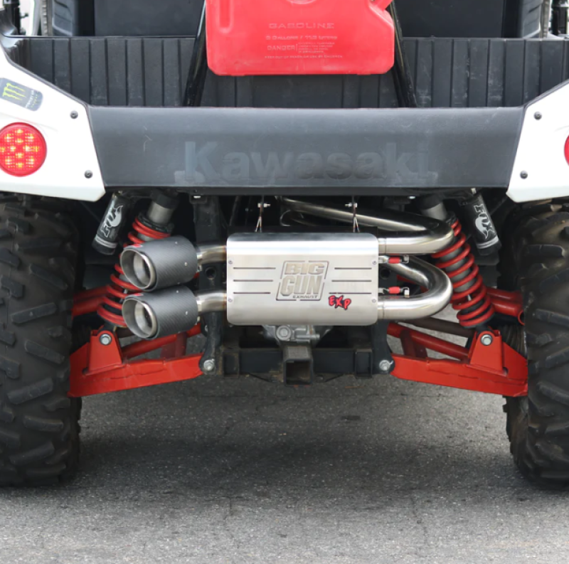 Big Gun 12-23 Kawasaki TERYX 4 750 Explorer Series Dual Slip On Exhaust Powersports Exhausts Big Gun