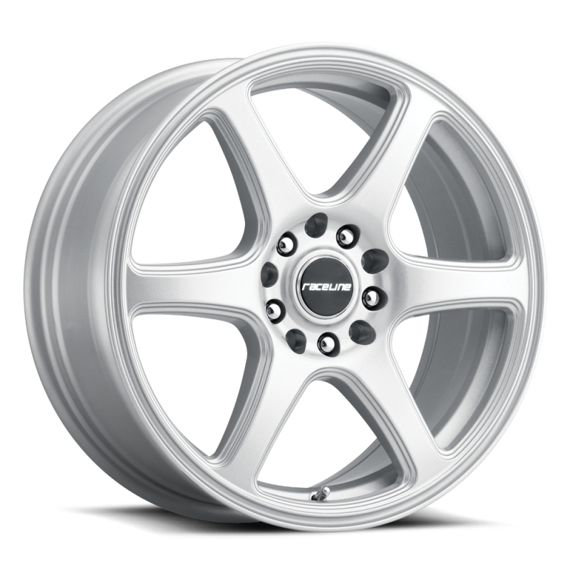 Raceline 146S Matrix 16x7in / 5x100/5x114.3 BP / 40mm Offset / 72.62mm Bore - Gloss Silver Wheel Wheels - Cast Raceline