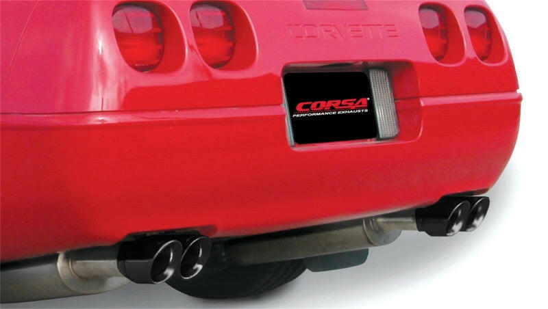 Corsa 1986-1991 Chevrolet Corvette C4 5.7L V8 L98 Black Sport Cat-Back Exhaust Catback CORSA Performance