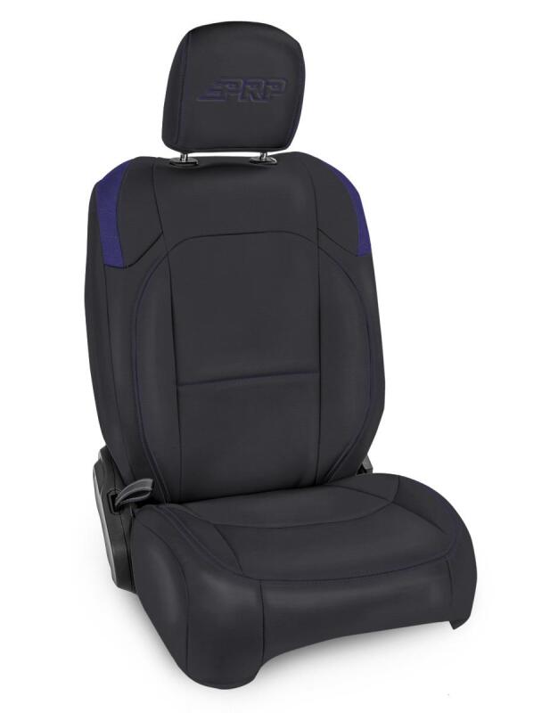 PRP Jeep Wrangler JL Front Seat Covers Jeep Gladiator JT- with Molle Back (Pair) - Black/Purple Seat Covers PRP Seats
