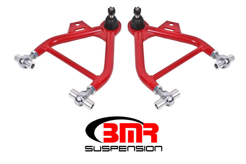 BMR 79-93 Fox Mustang Lower A-Arms (Coilover Only) w/ Adj. Rod End and STD. Ball Joint - Red Control Arms BMR Suspension