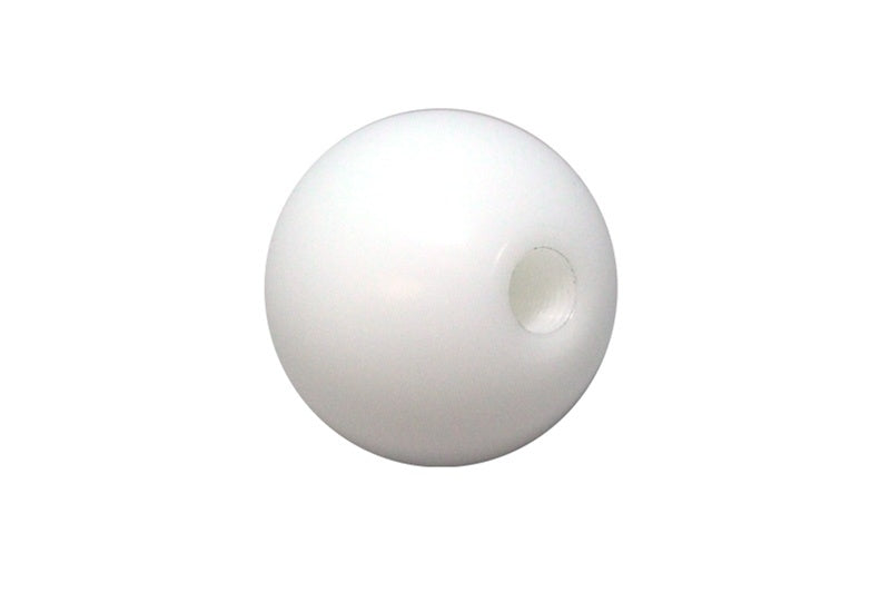Torque Solution Delrin 50mm Round Shift Knob (White) Universal 10x1.5 Shift Knobs Torque Solution
