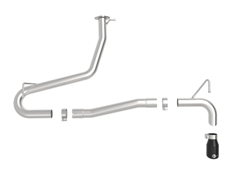 aFe Takeda 2.5in 304 SS Axle-Back Exhaust w/o Muffler w/BlackTips 18-22 Hyundai Kona L4-1.6L (t) AWD Axle Back aFe