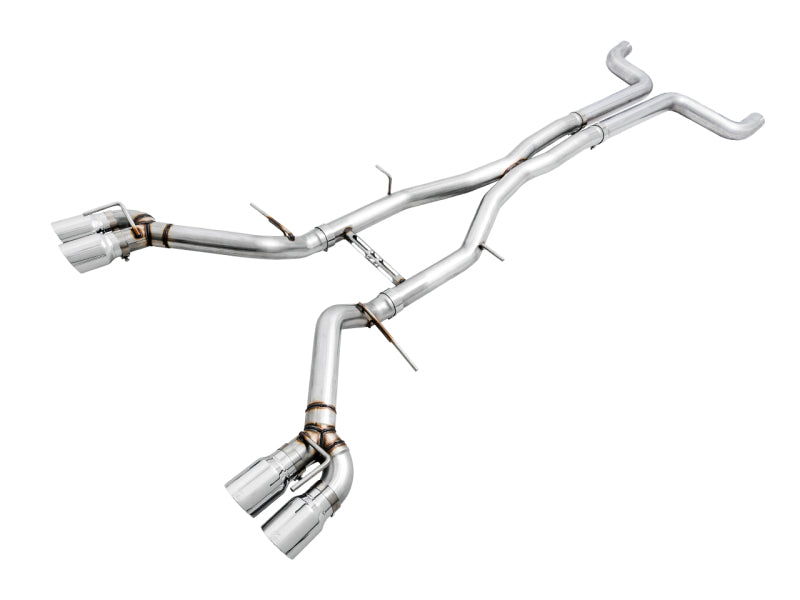 AWE Tuning 16-19 Chevy Camaro SS Non-Res Cat-Back Exhaust - Track Edition (Quad Chrome Silver Tips) Catback AWE Tuning
