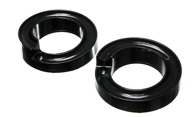 Energy Suspension 2005-07 Ford F-250/F-350 SD 2/4WD Front Coil Spring Isolator Set - Black Bushing Kits Energy Suspension