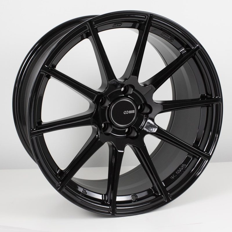 Enkei TS10 18x8.5 5x112 45mm Offset 72.6mm Bore Black Wheel Wheels - Cast Enkei